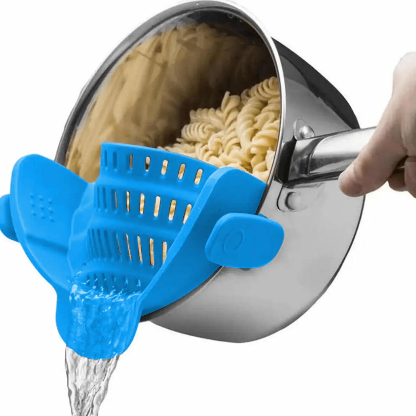 Clip On Pot Strainer Adjustable Stainless Steel Kitchen Tool