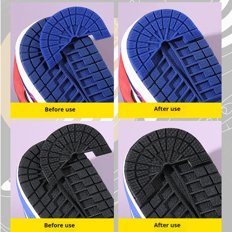 Self-Adhesive Shoe Sole Stickers – Non-Slip Rubber Heel Pads