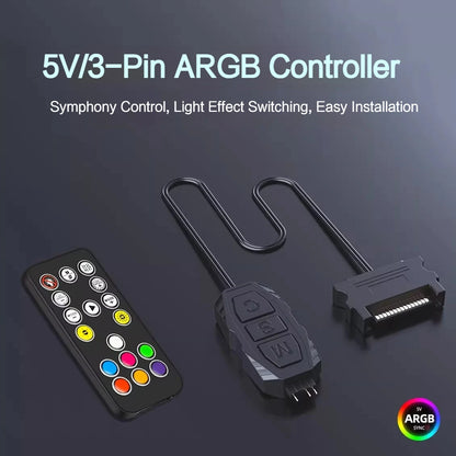 ARGB Controller 5V 3 Pin SATA Power RGB Hub