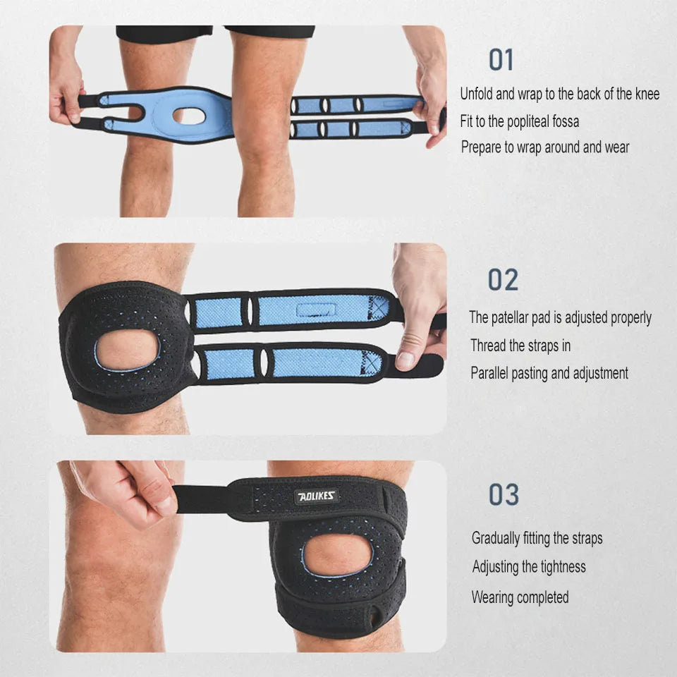 Knee Compression Sleeve Patella Brace for Sports Support