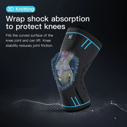 Compression Knee Sleeve Breathable Support for Basketball & Running