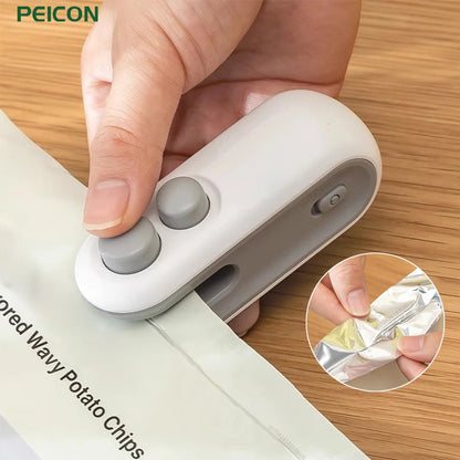 Mini Bag Sealer Rechargeable Handheld Heat Sealer for Food Bags