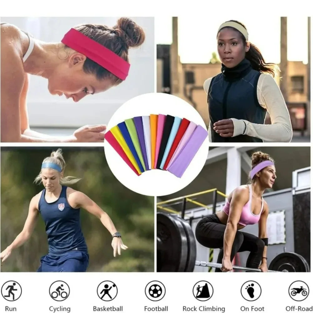 Elastic Sports Headband – Knitted Yoga & Running Hair Band