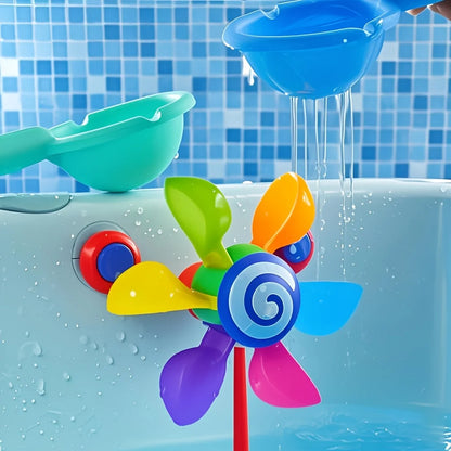 Spinning Bath Toy – Baby Water Windmill Sensory Play