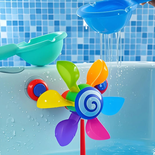 Spinning Bath Toy – Baby Water Windmill Sensory Play