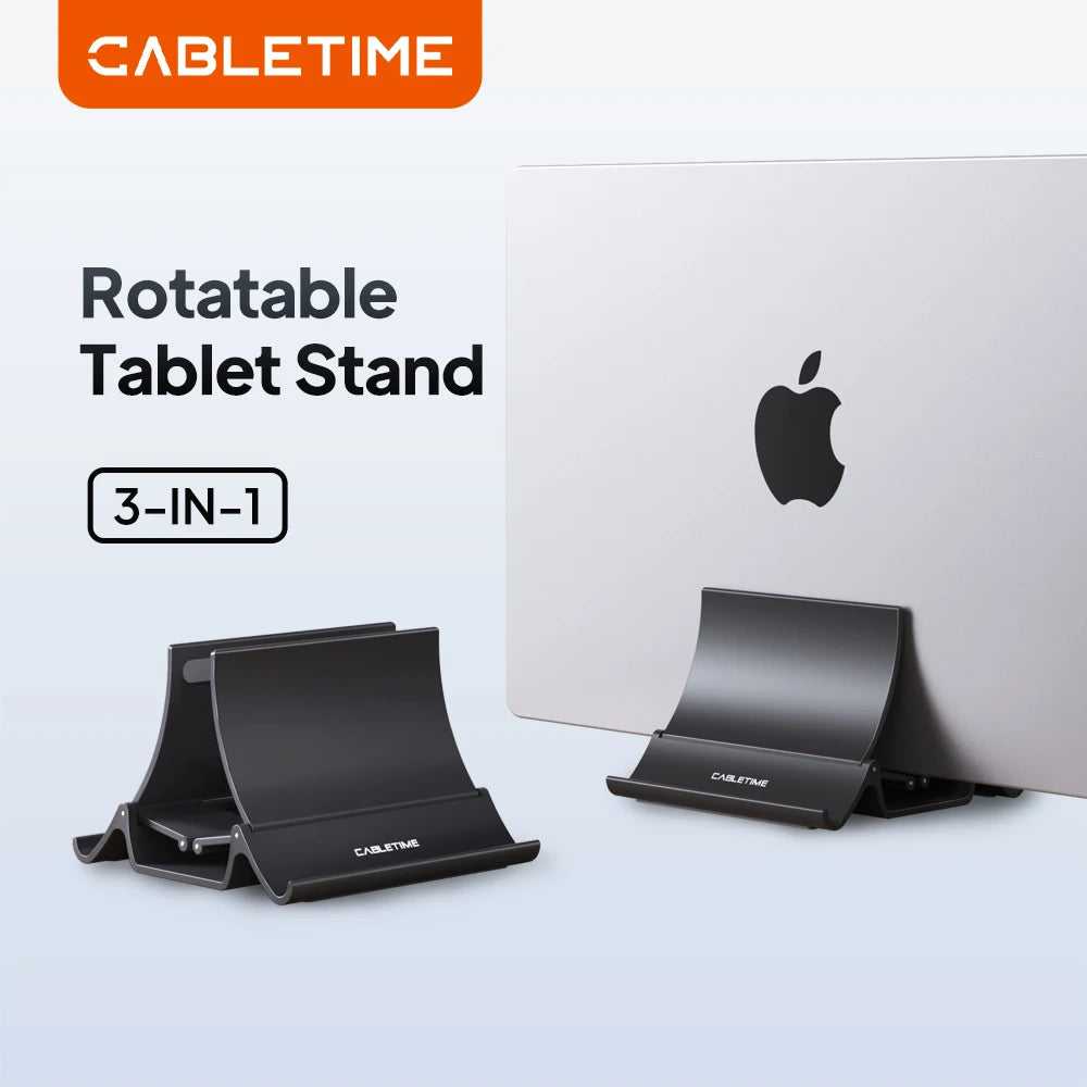 Vertical Laptop Stand Automatic Adjustable Space Saving Holder