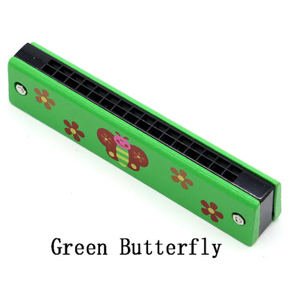 Kids Wooden Harmonica