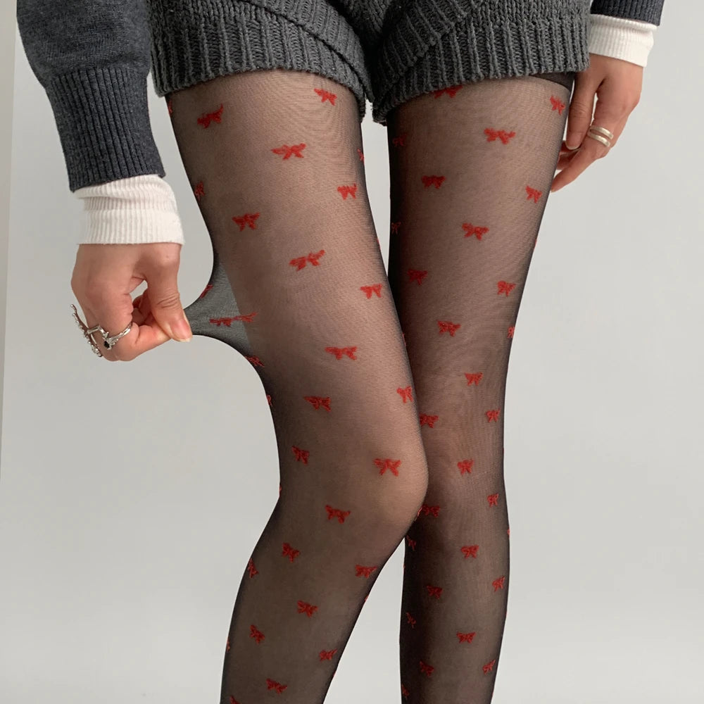 Thigh High Stockings for Women – Lace Black White Socks