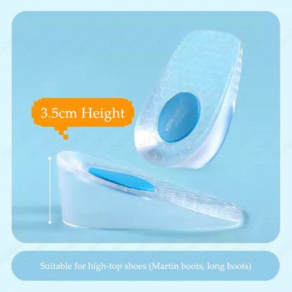 Silicone Height Increase Insoles – Invisible Gel Heel Lift Inserts