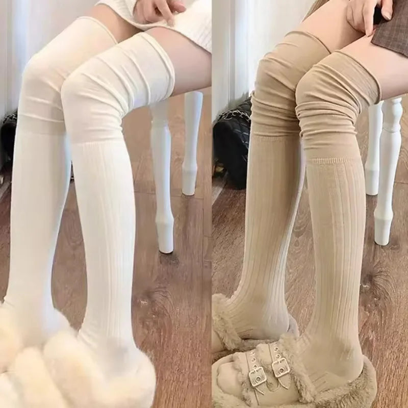 Women’s Thigh High Socks – Warm Knitted Boot Style