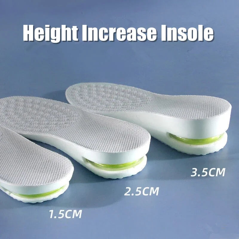 Height Increase Insoles – PU Shoe Inserts with Cushioned Support