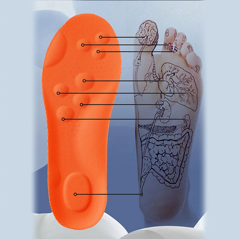 Sports Insoles Latex Cushion Arch Support Shock Absorbing Inserts