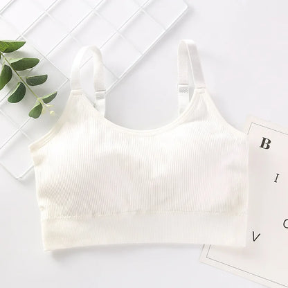 Cotton Bandeau Bra – Wireless Tube Top for Women
