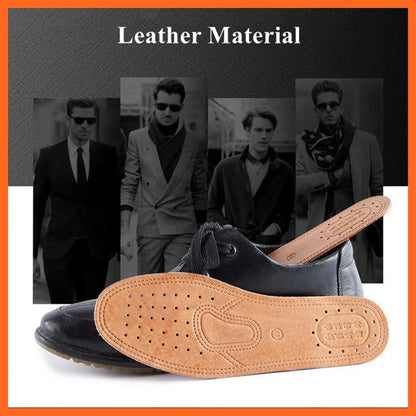 Leather Insoles Cowhide Breathable Deodorizing Shoe Inserts