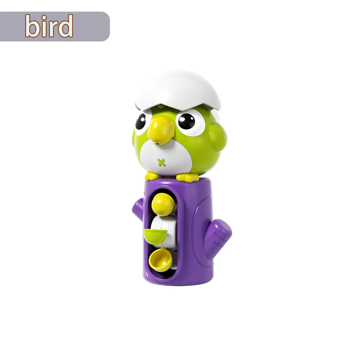 Waterwheel Bath Toy for Kids Frog Bird Shower Water Play Toy