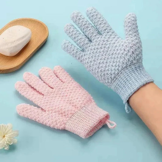 Exfoliating Shower Glove 5-Finger Bath Scrubbing Glove