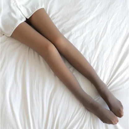 Fleece Lined Tights for Women – Warm Winter Black Hosiery