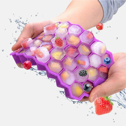 Silicone Ice Cube Mold – 148-Cube Large Ice Tray with Lid