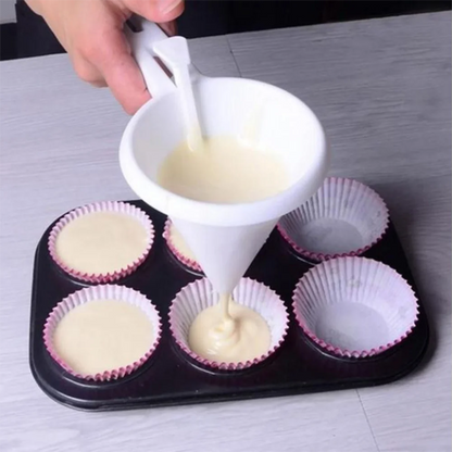 Adjustable Baking Funnel Batter Dispenser for Pancakes & Pastries