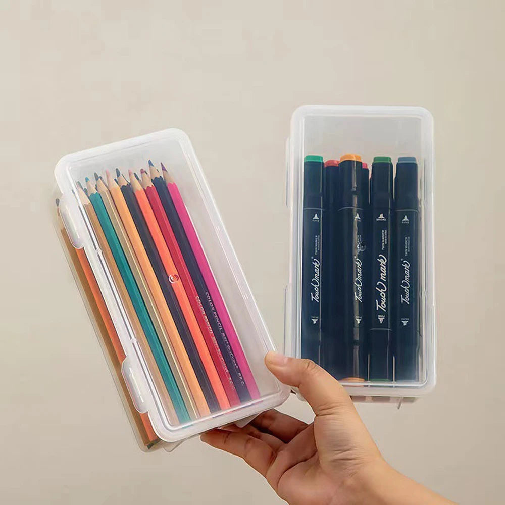 Transparent Pencil Case – Large Capacity School Supply Organizer