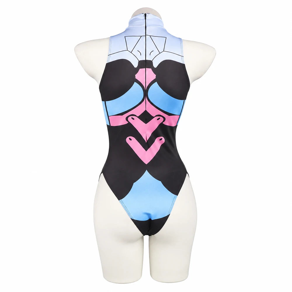 Game DVA Jumpsuit Printed Sexy Swimsuit Cosplay Costume Women Anime Swimsuit Sexy Lingerie Bathing Suit Halloween Costumes