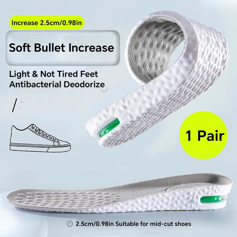 Height Increase Insoles – Memory Foam Sports Shoe Inserts