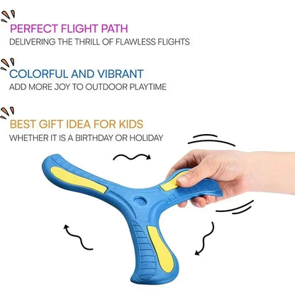 Soft Boomerang – Three-Leaf Night Light Flying Disc