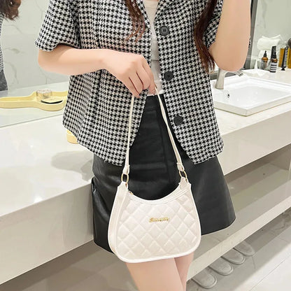 Ladies' retro shoulder bag, armpit handbag, fashionable design, crossbody bag