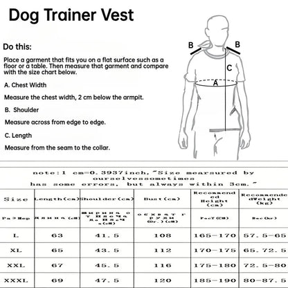 Dog Training Vest, Breathable Mesh Dog Training Harness with Pockets