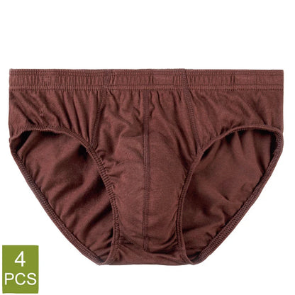 Men’s Cotton Underwear 4 Pack – Breathable Plus Size Briefs