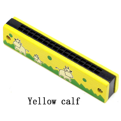 Kids Harmonica Wooden Musical Instrument Toy for Beginners