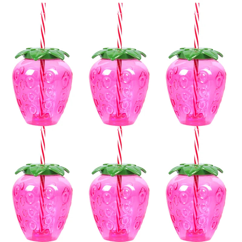 Pineapple Party Cups 6/10pcs Tropical Juice Cups for Summer Events