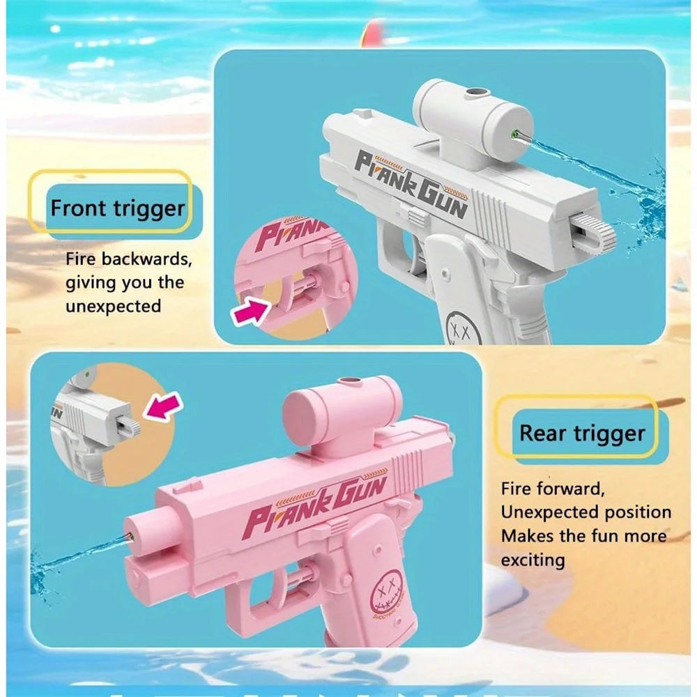 Water Gun Double-Sided Manual Water Pistol for Pool Water Fights