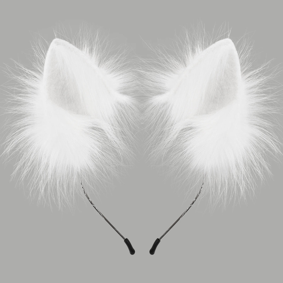 Handmade Faux Fur Animal Ears Headband Furry Cat Fox Ear Hairhoop Headwear Costume Accessory for Cosplay Masquerade