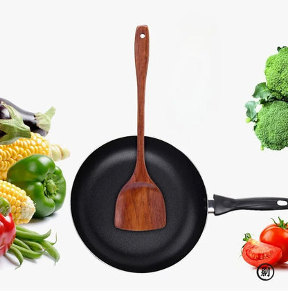 Wooden Spatula for Non-Stick Pans – Kitchen Cooking Utensil