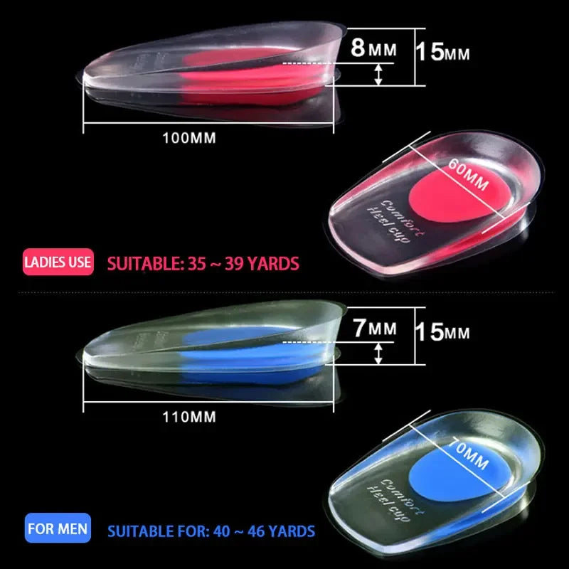 Silicone Gel Insoles – Cushioned Shoe Inserts for Men & Women