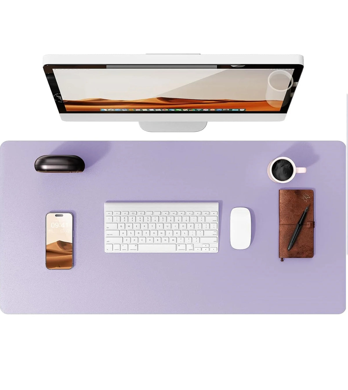 Large Desk Mat – PU Leather Mouse Pad & Desk Protector