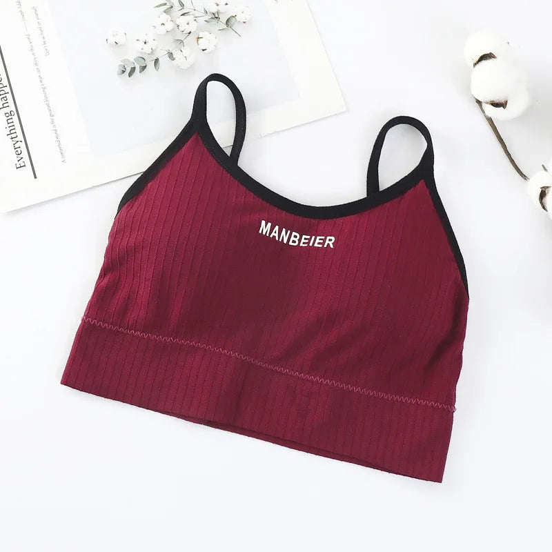 Women’s Sports Bra – Cotton Crop Top for Gym & Everyday Comfort