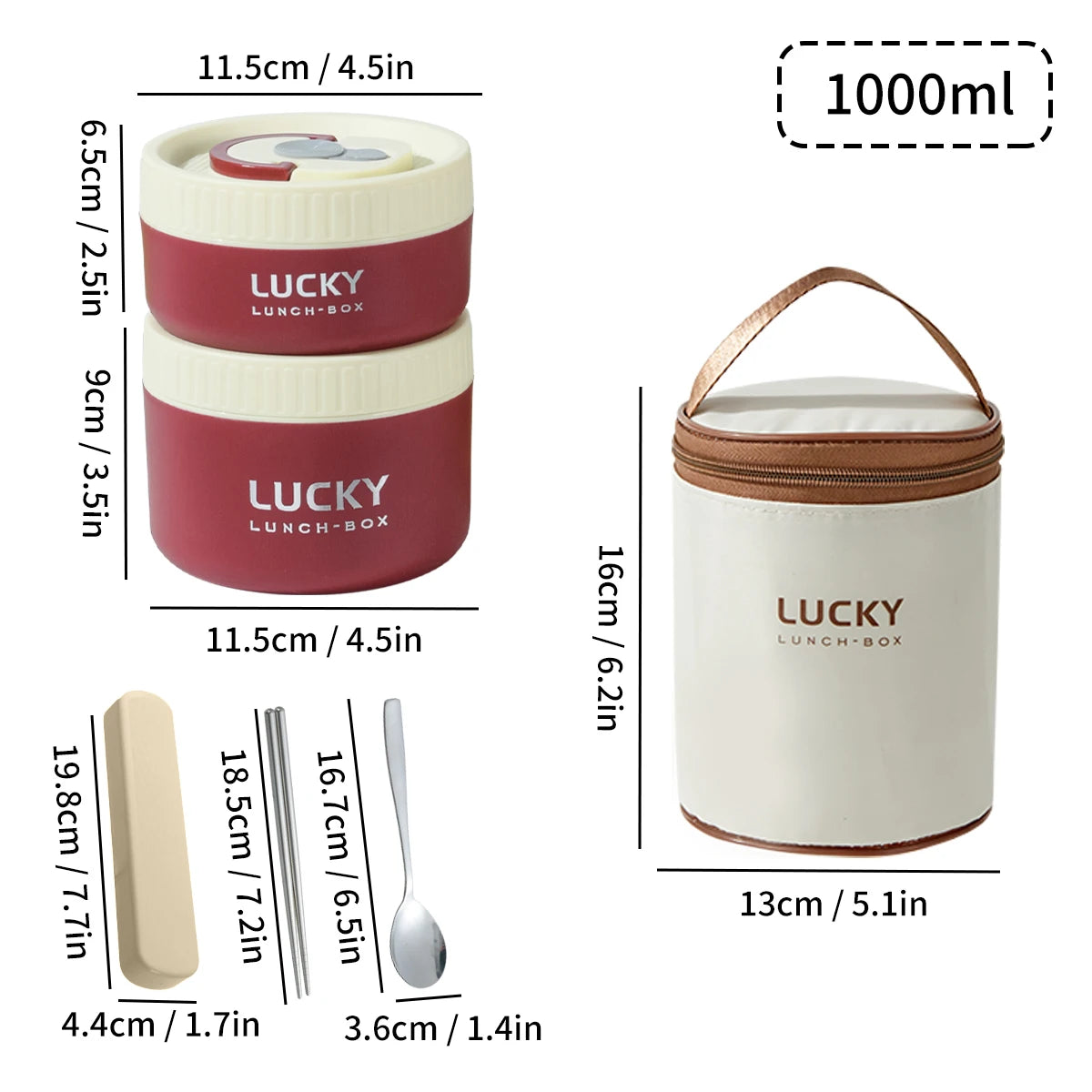 Insulated Stainless Steel Bento Box