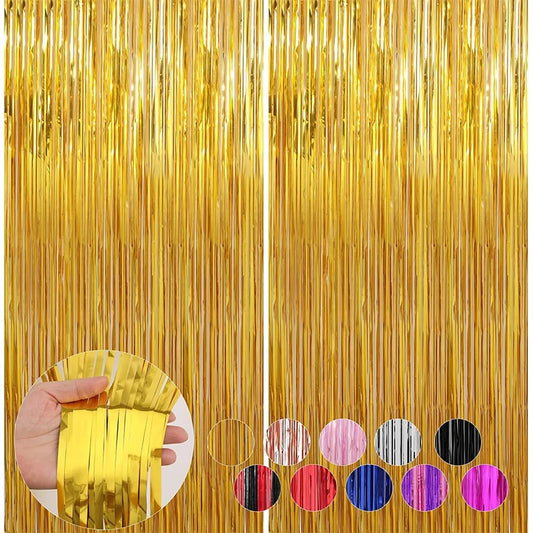 Gold Tinsel Curtain
