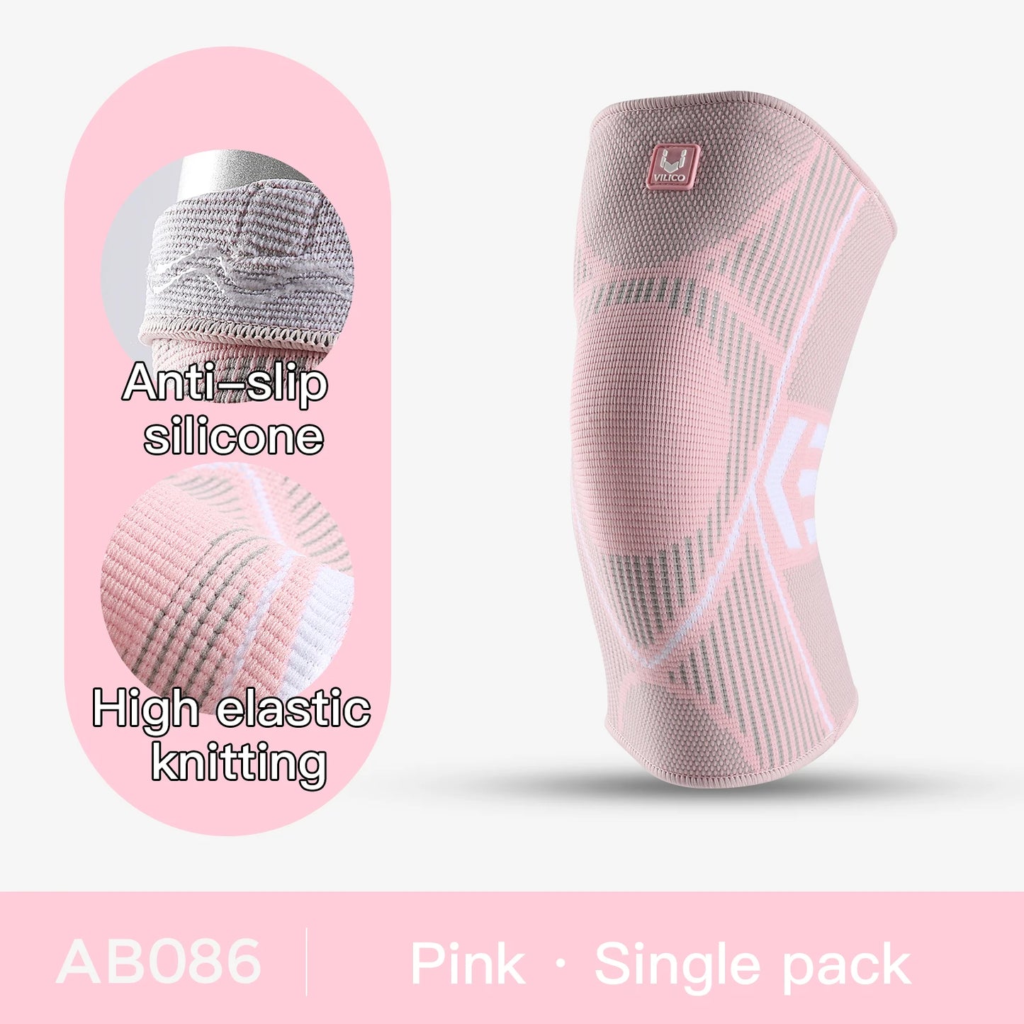 Compression Knee Sleeve Breathable Support for Basketball & Running