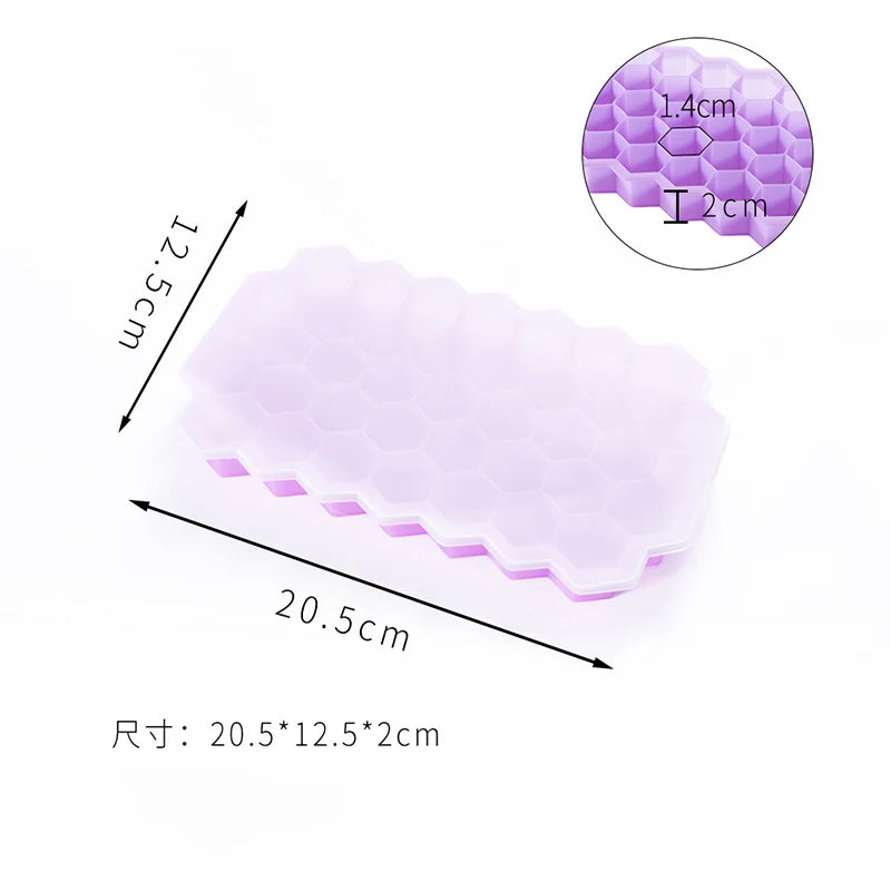 Silicone Ice Cube Mold – 148-Cube Large Ice Tray with Lid