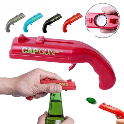 Beer Bottle Opener with Cap Launcher Portable Party Bar Tool
