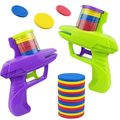Flying Disc Gun Toy – EVA Soft Bullet Shooter