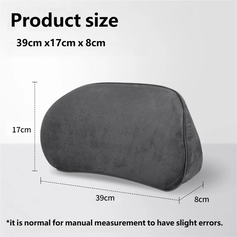 Car Lumbar Support Cushion Memory Foam Back Support Pillow