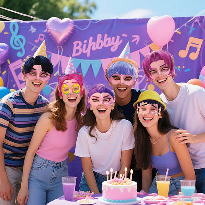 12PCS/Set Fantasy Hunter Party Decoration Paper Glasses Masks Photo Cosplay Props Kids Happy Birthday Party Supplies