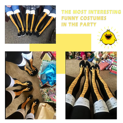 Women’s Knee High Socks – Cartoon Chicken Claw Casual Sports Socks