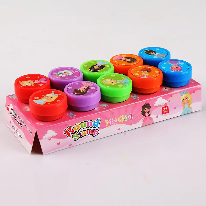 Self Inking Stamp Set – 10 Assorted DIY Craft Stamps