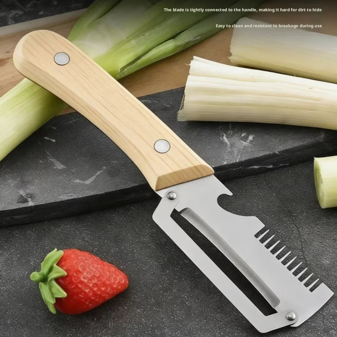 Vegetable Peeler with Wooden Handle