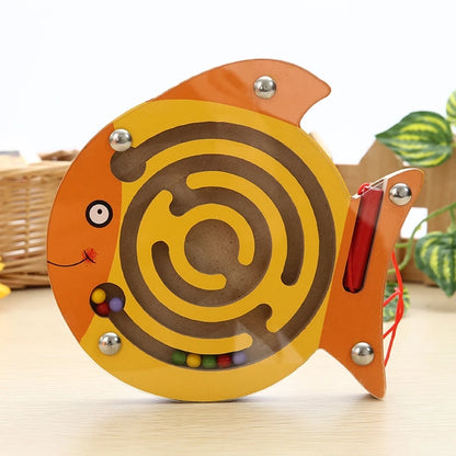 Montessori Wooden Puzzle – Geometry Learning Toy for Kids